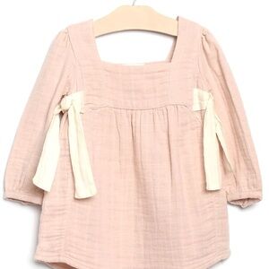City Mouse Organic Cotton Dress 3 Years  Blush Pink